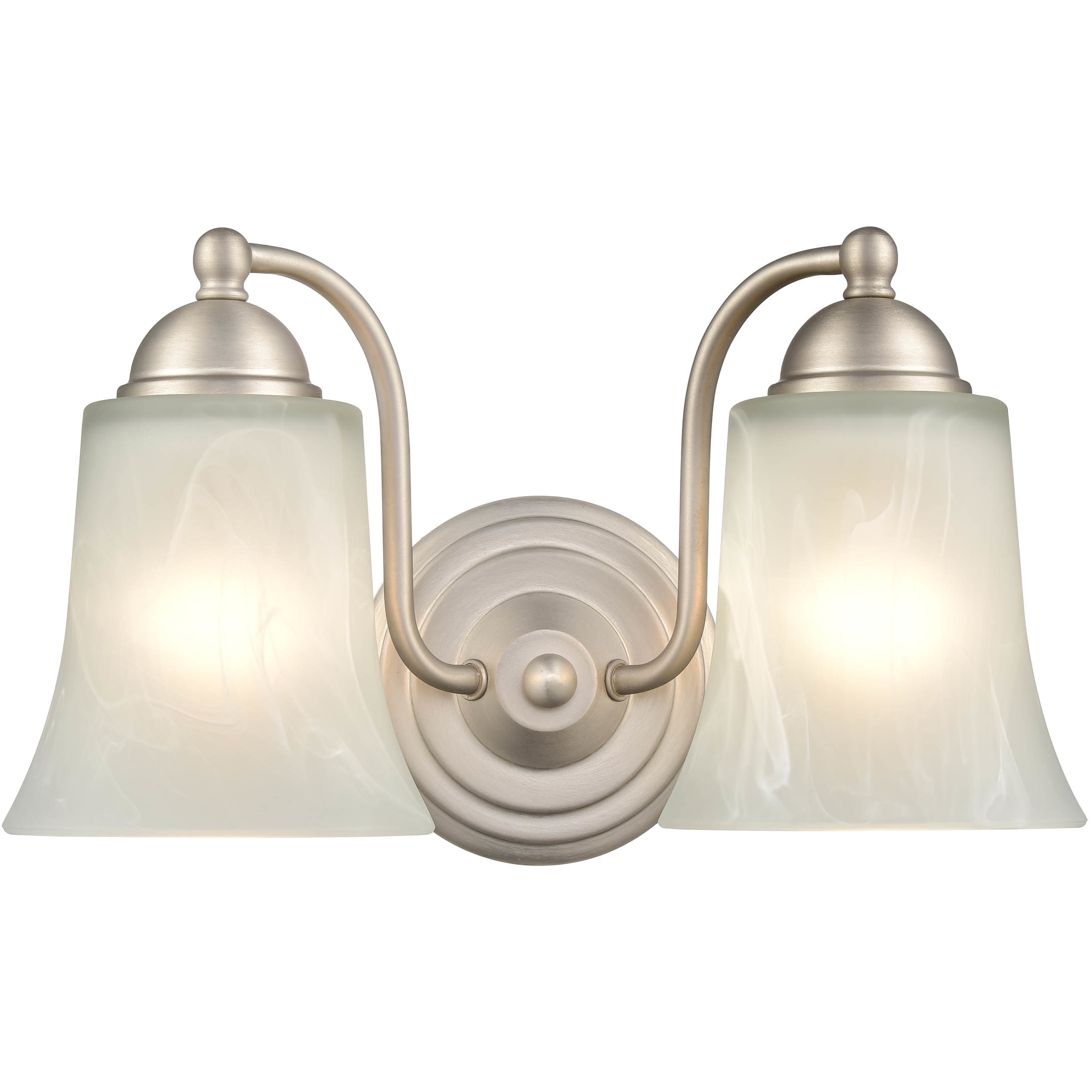 Abelia 2 Light 12 inch Satin Nickel Bathroom Vanity Light Wall Light